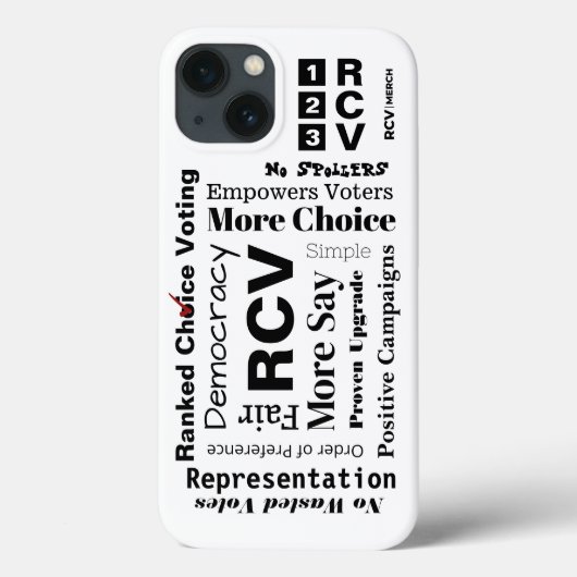 Gerangschikte stemwoorden Hoesje-Mate daar Case-Mate iPhone Case (Achterkant)