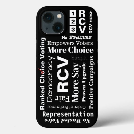 Gerangschikte stemwoorden Hoesje-Mate Tough Case-Mate iPhone Case (Achterkant)