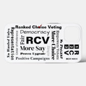 Gerangschikte stemwoorden Hoesje-Mate Tough Case-Mate iPhone Case (Achterkant (horizontaal))