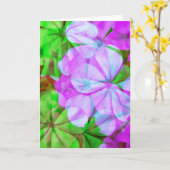 Geranium Abstract Blank Note Kaart (Gele Bloem)