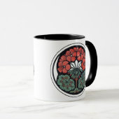 Geranium Art Nouveau Mok (Voorkant rechts)