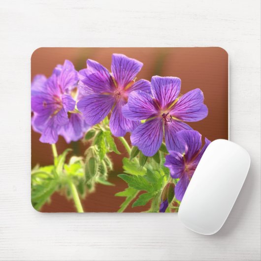 Geranium Bloem Mousepad Muismat (Met muis)