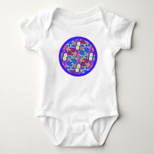 Geranium Bloemen Baby Bodysuit