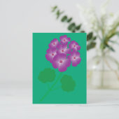 Geranium Bloemen Briefkaart (Staand voorkant)