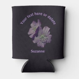 Geranium bloemen gepersonaliseerd blikjeskoeler