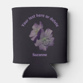 Geranium bloemen gepersonaliseerd blikjeskoeler (Achterkant)