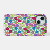 Geranium Bloemen IPhone 15 Stroeve Hoes Case (Achterkant horizontaal)