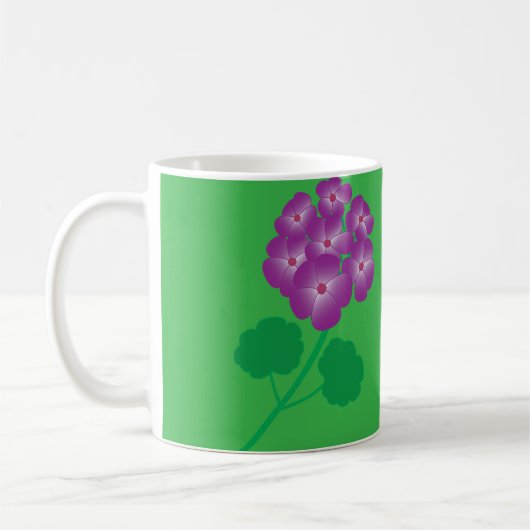 Geranium Bloemen Koffiemok (Links)