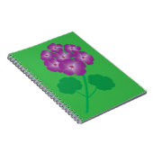 Geranium Bloemen Notitieboek (Rechterzijde)