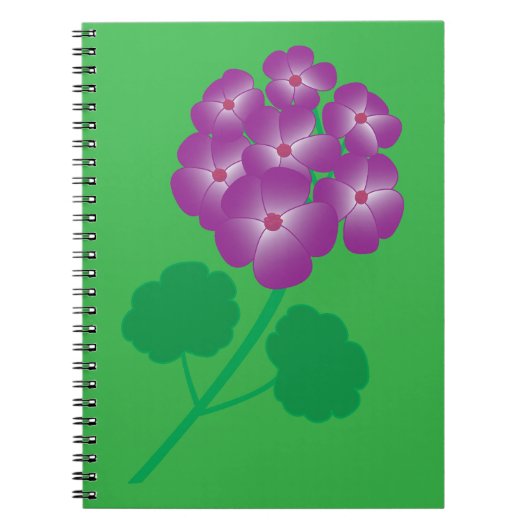 Geranium Bloemen Notitieboek (Voorkant)