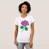 Geranium Bloemen T-shirt (Voorkant volledig)