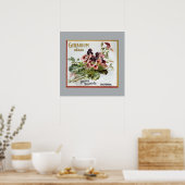 Geranium Brand Fruit Crate Label Poster (Keuken)