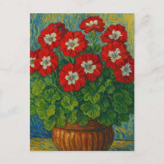 Geranium Briefkaart (Voorkant)