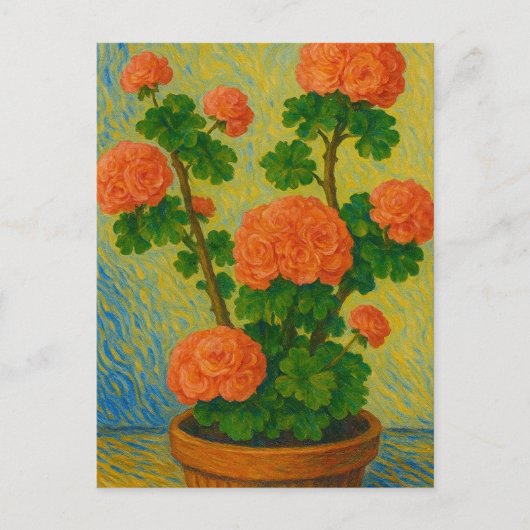 Geranium Briefkaart (Voorkant)