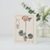Geranium & Butterfly Feestdagenkaart (Staand voorkant)