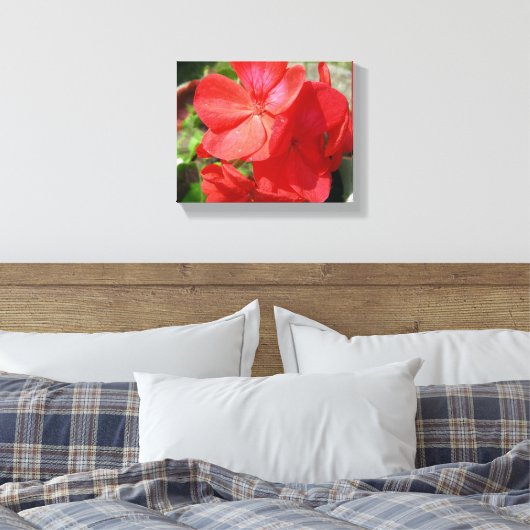 Geranium Canvas Afdruk (Insitu (Slaapkamer))