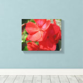 Geranium Canvas Afdruk (Insitu (Houten vloer))