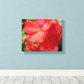 Geranium Canvas Afdruk (Insitu (Houten vloer))