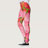 Geranium - de bloem heelt het aurische veld leggings (Links)