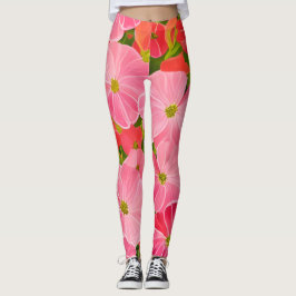 Geranium - de bloem heelt het aurische veld leggings