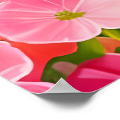 Geranium - de bloem heelt het aurische veld poster (Hoek)