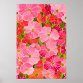 Geranium - de bloem heelt het aurische veld poster (Voorkant)