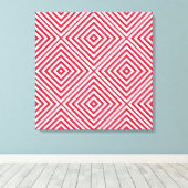 Geranium Diamond Chevron @ Emporiomoffa Canvas Afdruk (Insitu (Houten vloer))