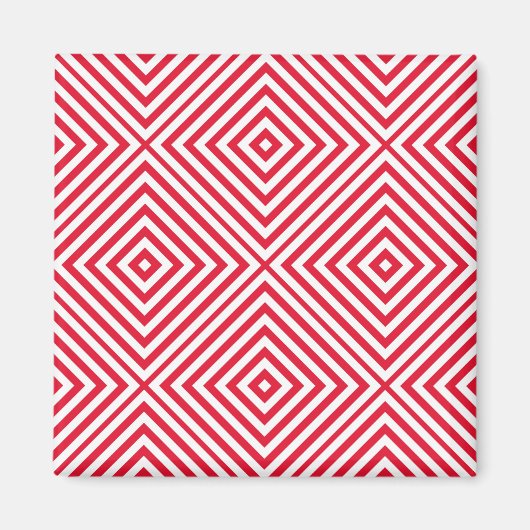 Geranium Diamond Chevron Magneet (Voorkant)