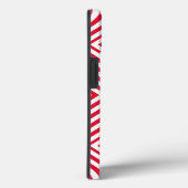 Geranium Diamond Chevron met naam @ Emporiomoffa Case-Mate iPhone Case (Achterkant / Rechts)