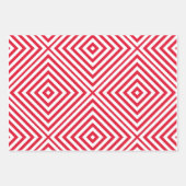 Geranium Diamond Chevron Wrapping Papiervellen Inpakpapier Vel (Voorkant)