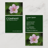 Geranium - Donkergroen Visitekaartje (Voorkant / Achterkant)