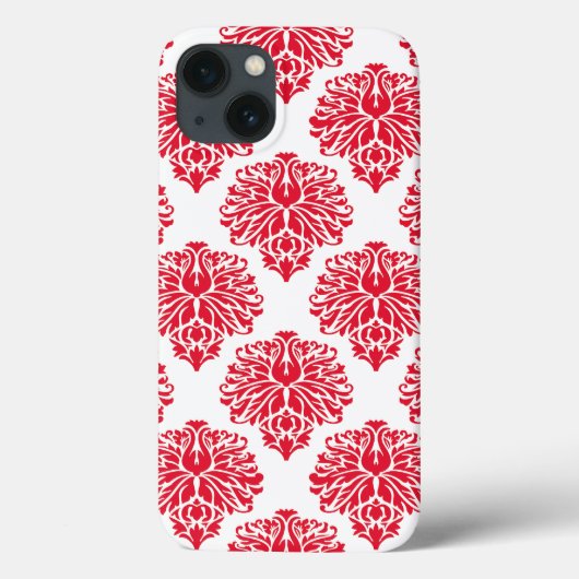 Geranium Elegant Damask Case-Mate iPhone Case (Achterkant)