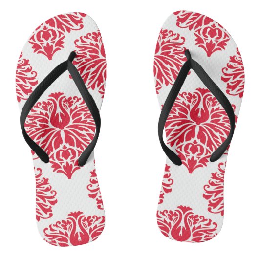 Geranium Elegant Damask Teenslippers (Voetbed)