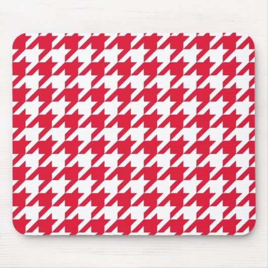 Geranium Elegant Houndstooth Muismat (Voorkant)