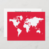 Geranium Elegant World Briefkaart (Voorkant / Achterkant)