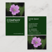Geranium Endressii - Donkergroen Visitekaartje (Voorkant / Achterkant)