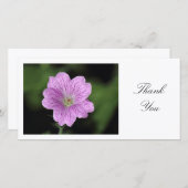 Geranium Endressii - Hartelijk dank Bedankkaart (Voorkant / Achterkant)