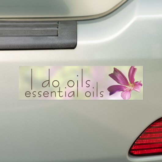 Geranium Essential Oils Bumpersticker (Op auto)