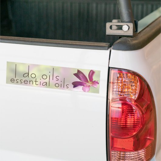 Geranium Essential Oils Bumpersticker (Op Truck)