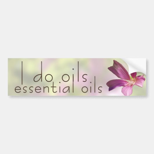 Geranium Essential Oils Bumpersticker (Voorkant)
