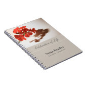 Geranium Floral Photography Funeral GuestBook Notitieboek (Rechterzijde)