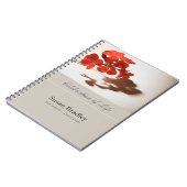 Geranium Floral Photography Funeral GuestBook Notitieboek (Linkerzijde)