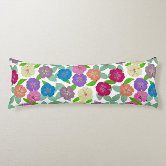 Geranium Flower Body Pillow Lichaamskussen (Voorkant)