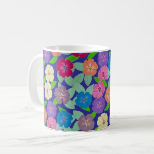 Geranium Flower Coffee Mok (Voorkant links)