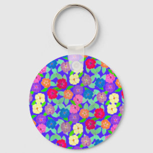 Geranium Flower Key Ring Sleutelhanger
