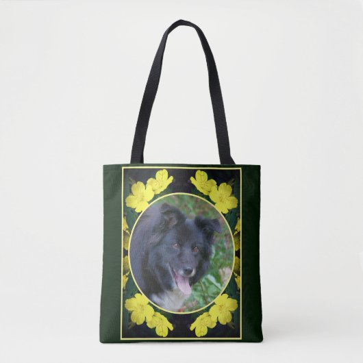 Geranium Flower Lijst Creëer Uw eigen foto Tote Bag (Voorkant)