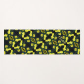 Geranium Flowers Abstract Patroon, gepersonaliseer Yogamat (Voorkant (horizontaal))