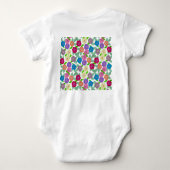 Geranium Flowers Baby Bodysuit (Achterkant)