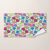 Geranium Flowers Badhanddoek Set Bad Handdoek (Handdoek)