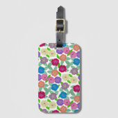 Geranium Flowers Canvas tas Bagagelabel (Voorkant (verticaal))